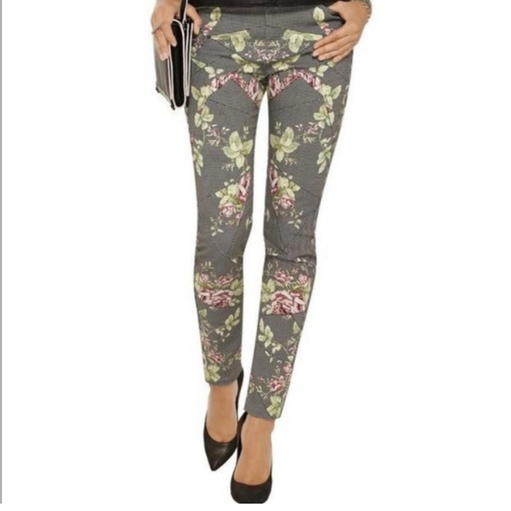 MCQ by Alexander McQueen Multicolor Rose Kaleidoscope High Waist Jeans
